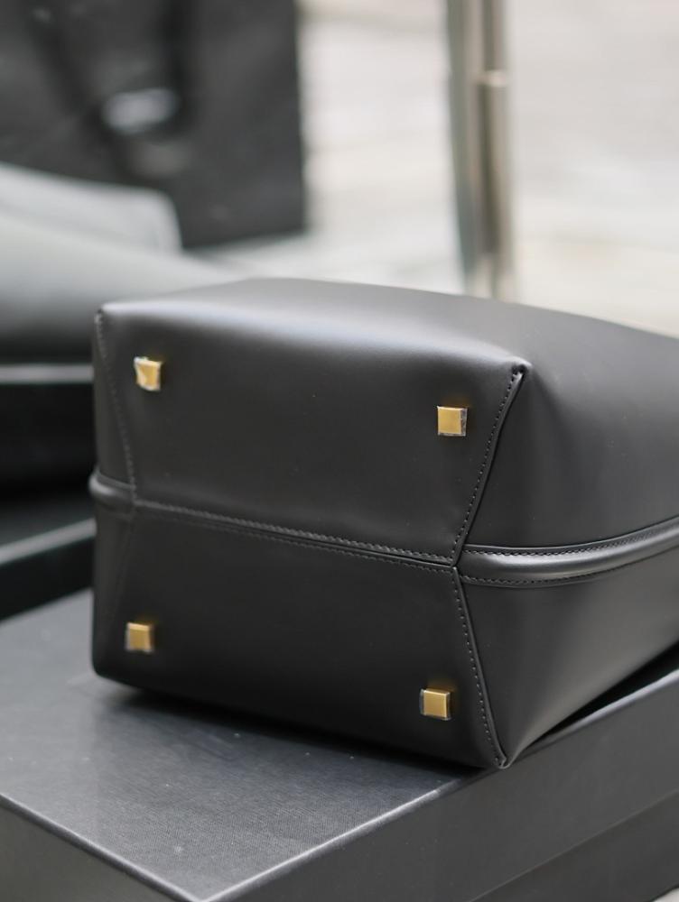 Italian-Inspired Luxury Calfskin Top Handle Bag