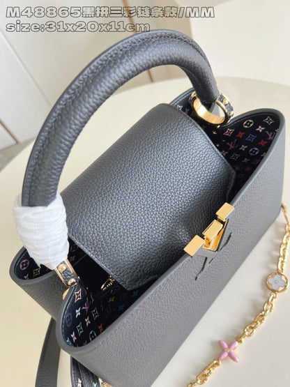 Calfskin Top Handle Bag