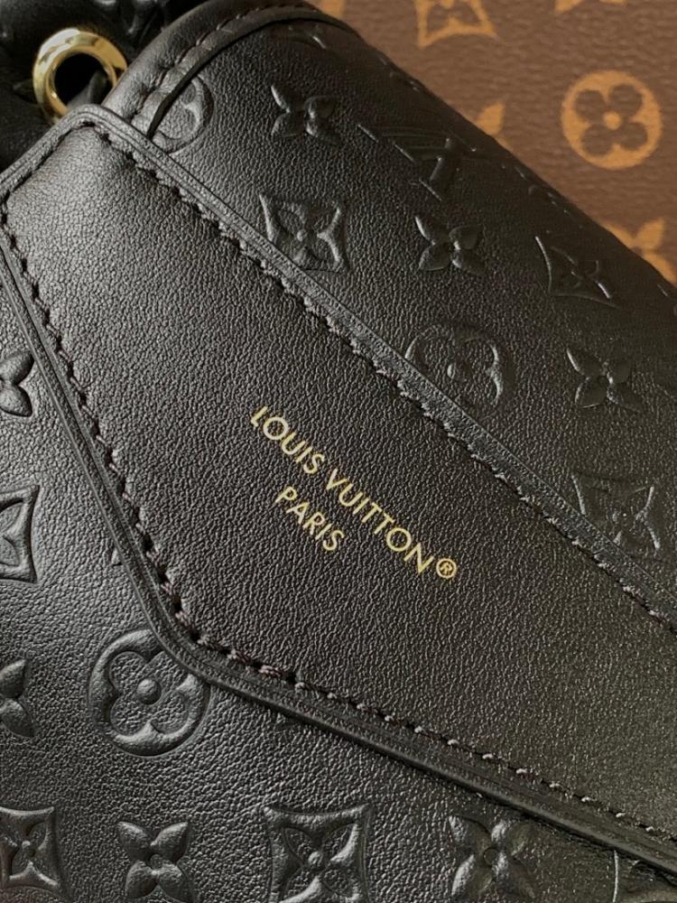 Italian-Inspired Stylish Monogram Calfskin Shoulder Bag