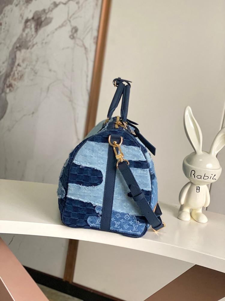 Keepall Monogram Denim Travel Bag