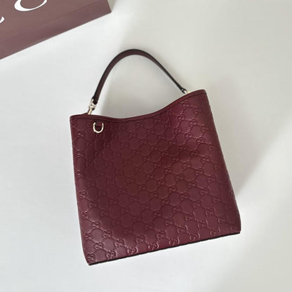 Leather Top Handle Bag
