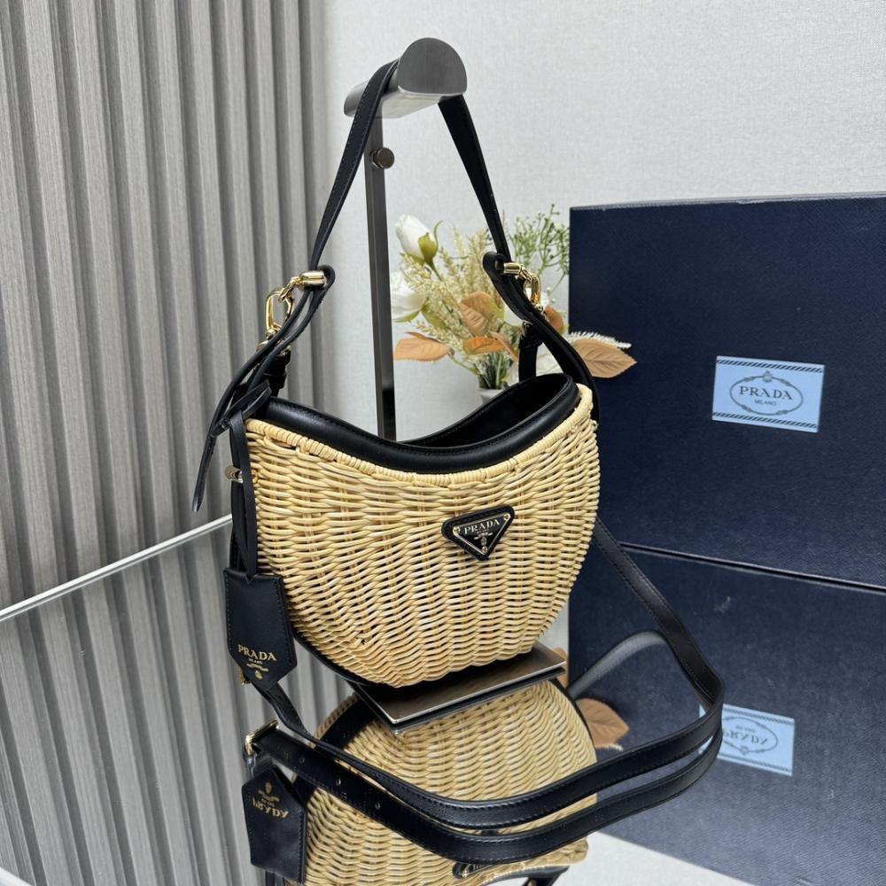 Woven Top Handle Bag