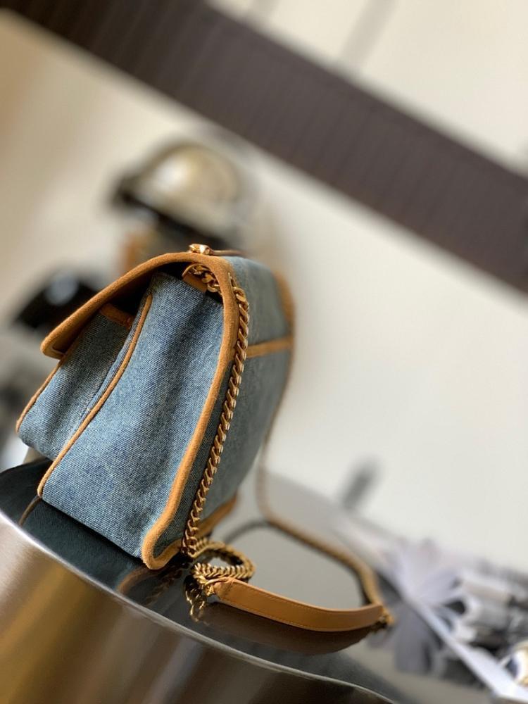 Modern Luxury Gold Leather Top Handle Bag