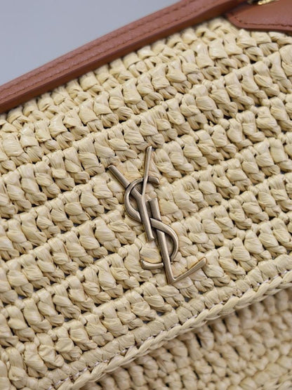 Niki Raffia Top Handle Bag