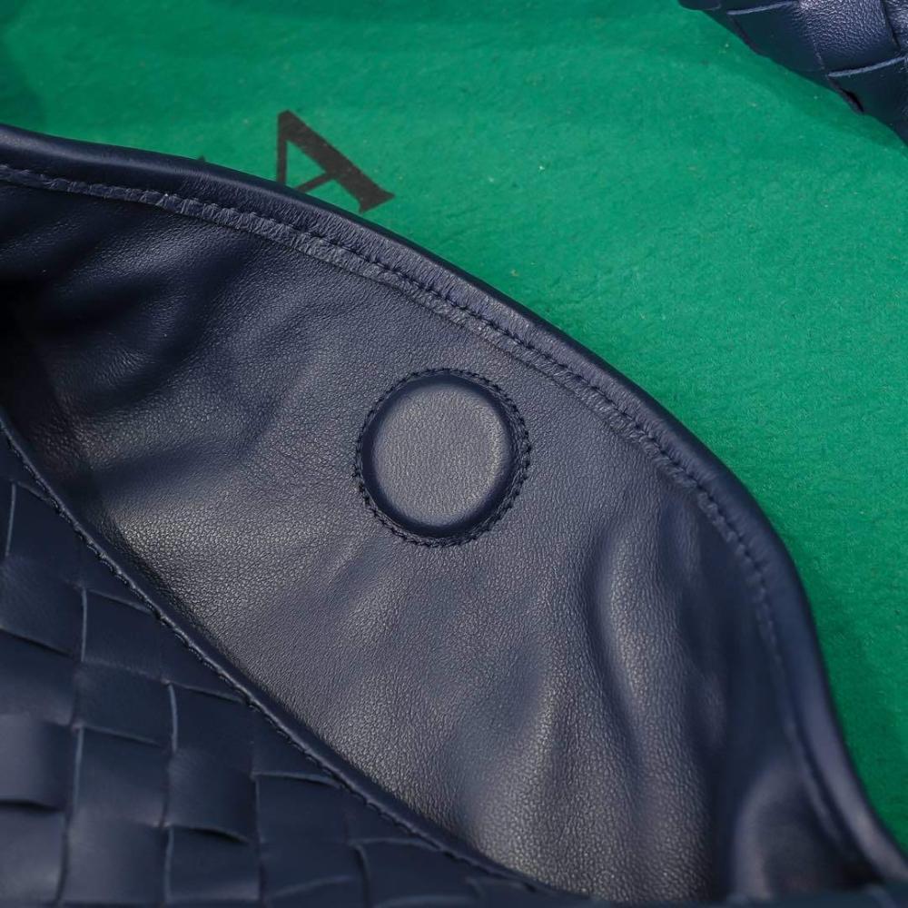 Woven Leather Top Handle Bag