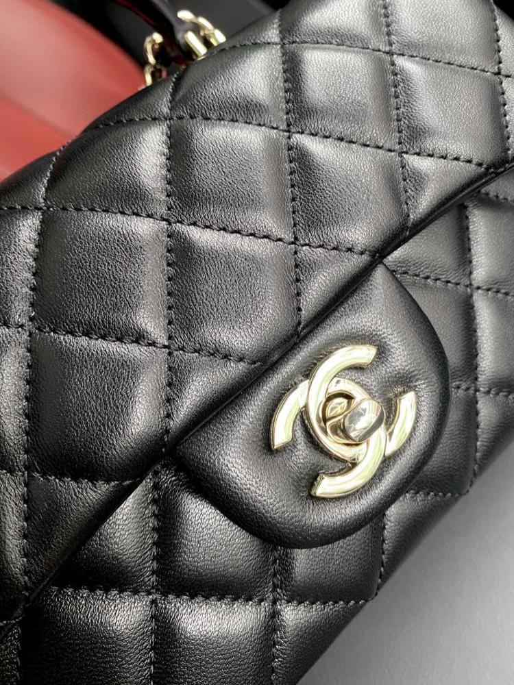 Leather Top Handle Bag