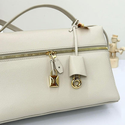 Luxury Elegant Gold Calfskin Shoulder Bag