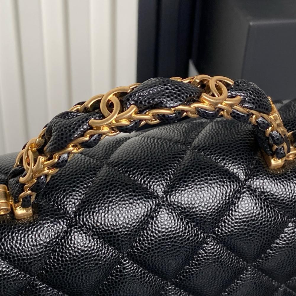 Leather Top Handle Bag