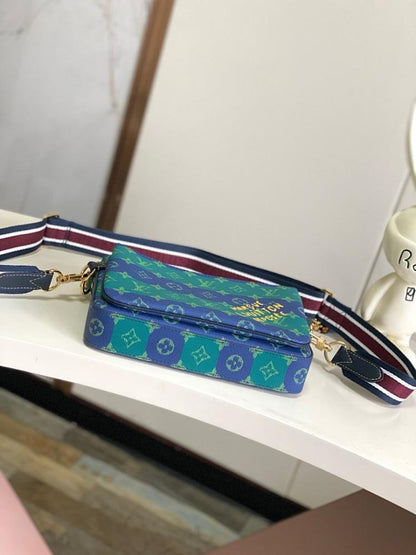 Modern Stylish Monogram Leather Shoulder Bag