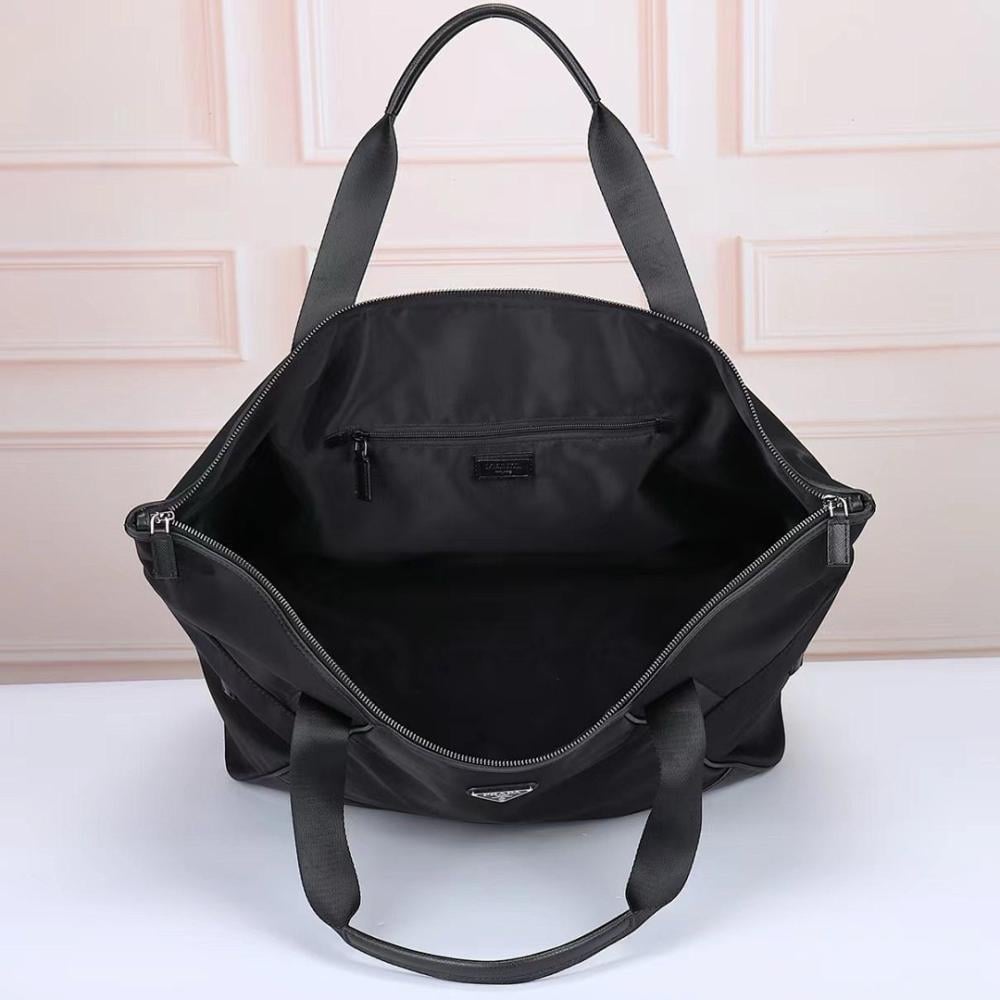 Modern Refined Nylon Top Handle Bag