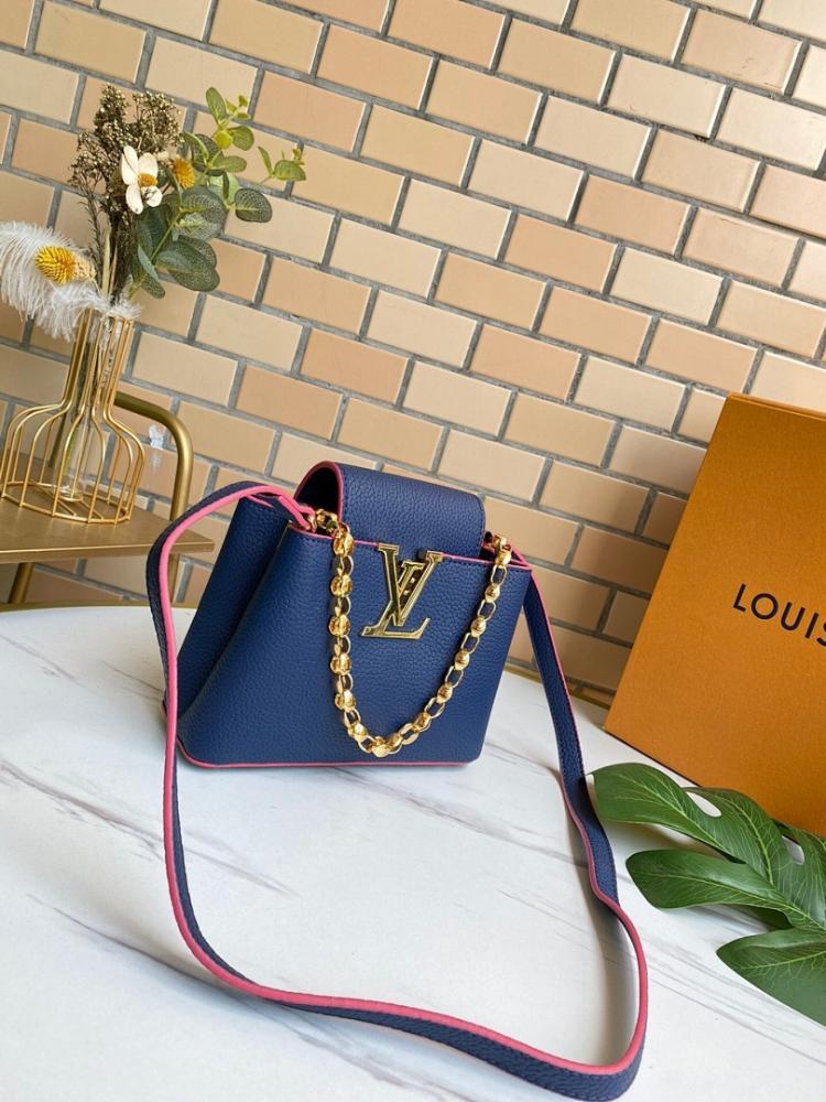 Capucines Leather Top Handle Bag