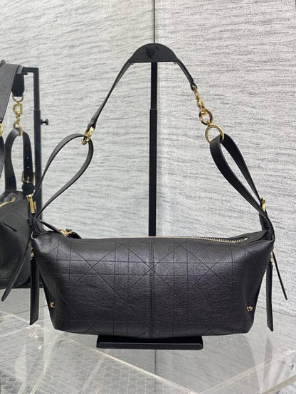Alma Gold Leather Hobo Bag