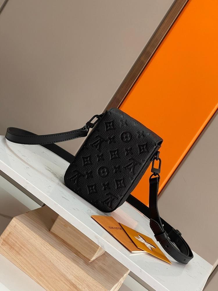 Stylish Refined Monogram Leather Crossbody Bag