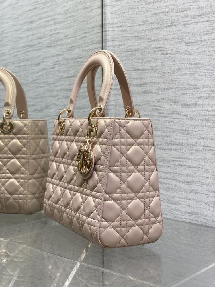 Alma Pink Lambskin Top Handle Bag