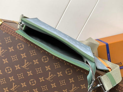 Stylish Premium Monogram Leather Shoulder Bag