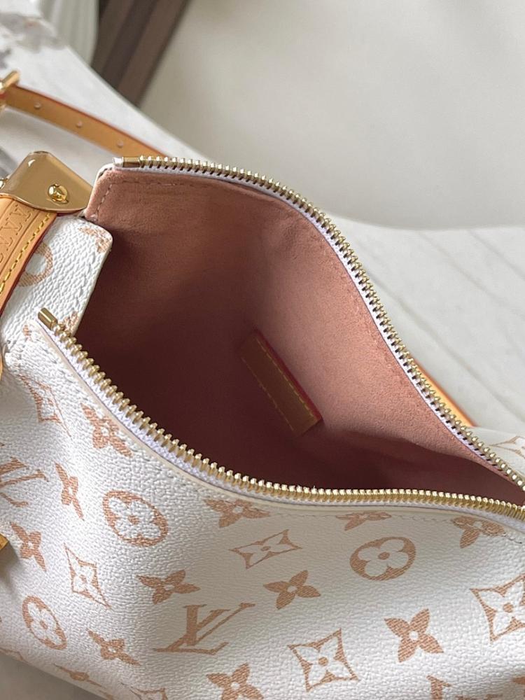 Modern Refined Monogram Leather Shoulder Bag