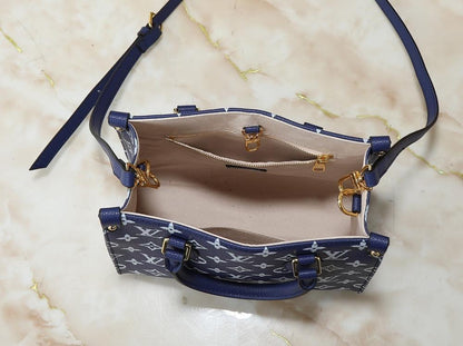 OnTheGo Monogram Leather Tote Bag