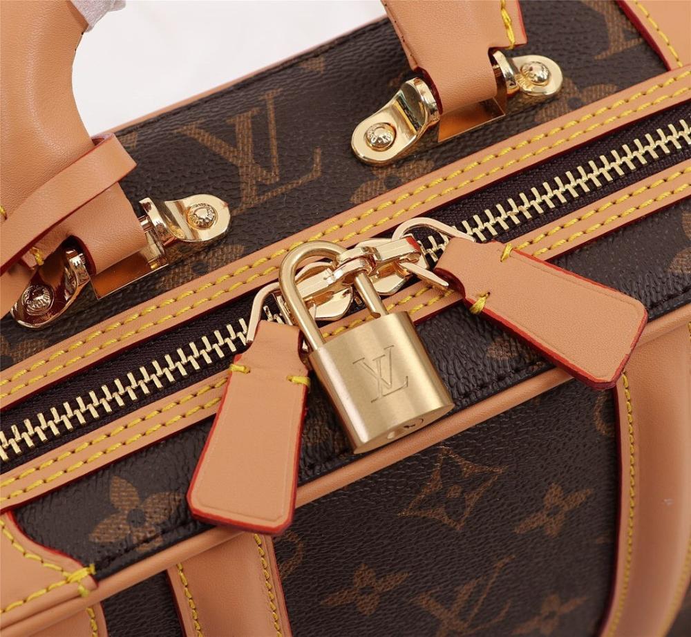 Elegant Monogram Leather Crossbody Bag – Special Edition