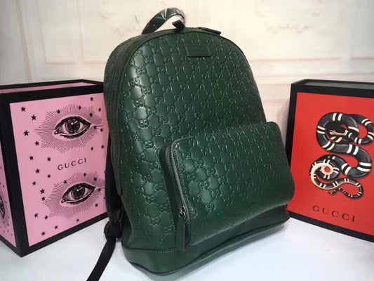 Classic Refined Leather Backpack