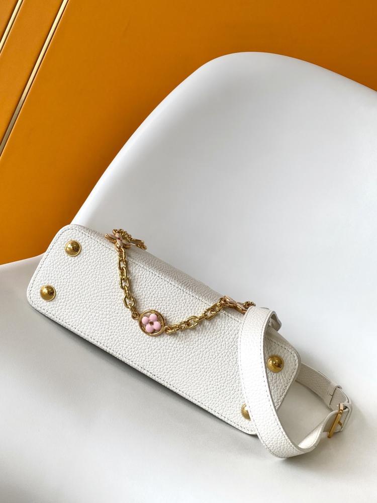 Monogram Leather Top Handle Bag