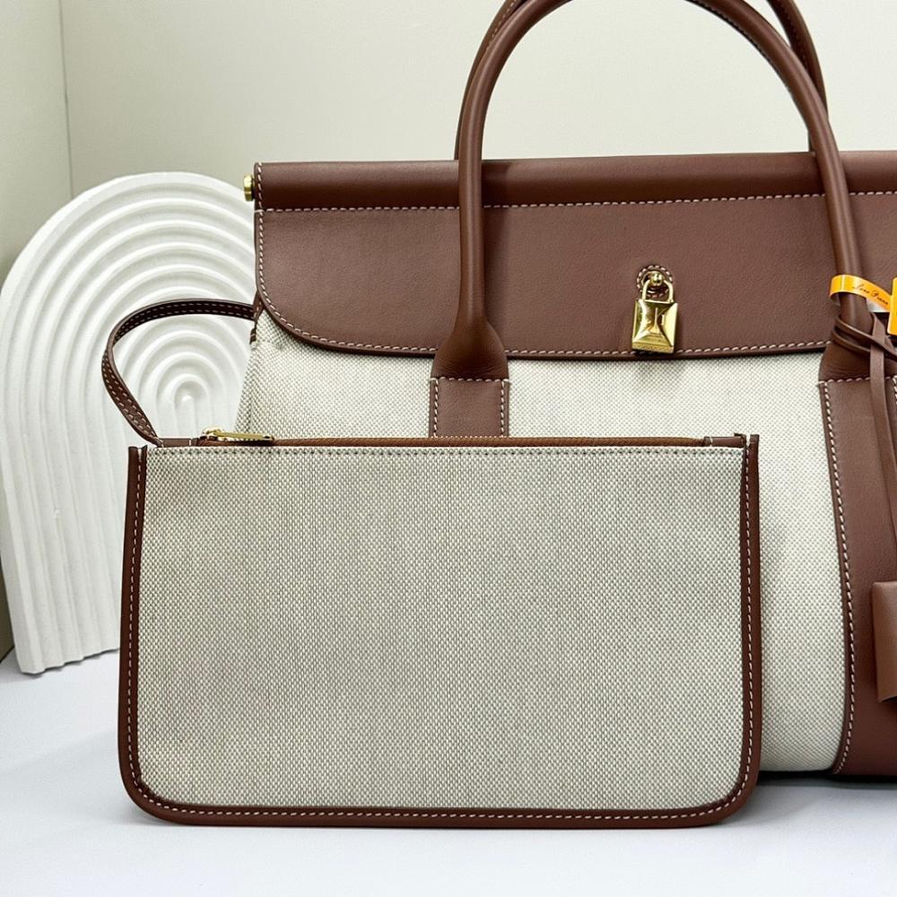 Classic Refined Canvas Top Handle Bag