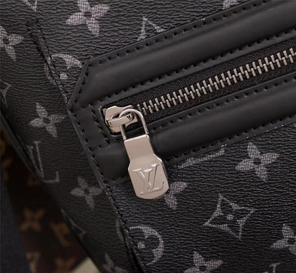 Elegant Stylish Silver Monogram Leather Bag