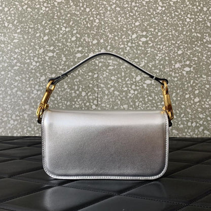 Crystal-Embellished Calfskin Wallet