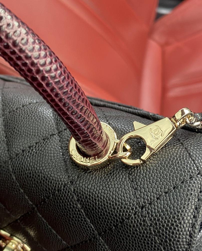 Leather Top Handle Bag