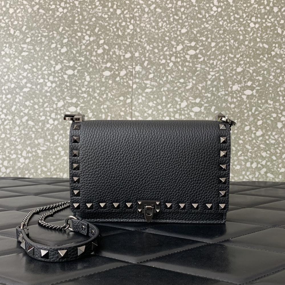 Studded Leather Crossbody Bag