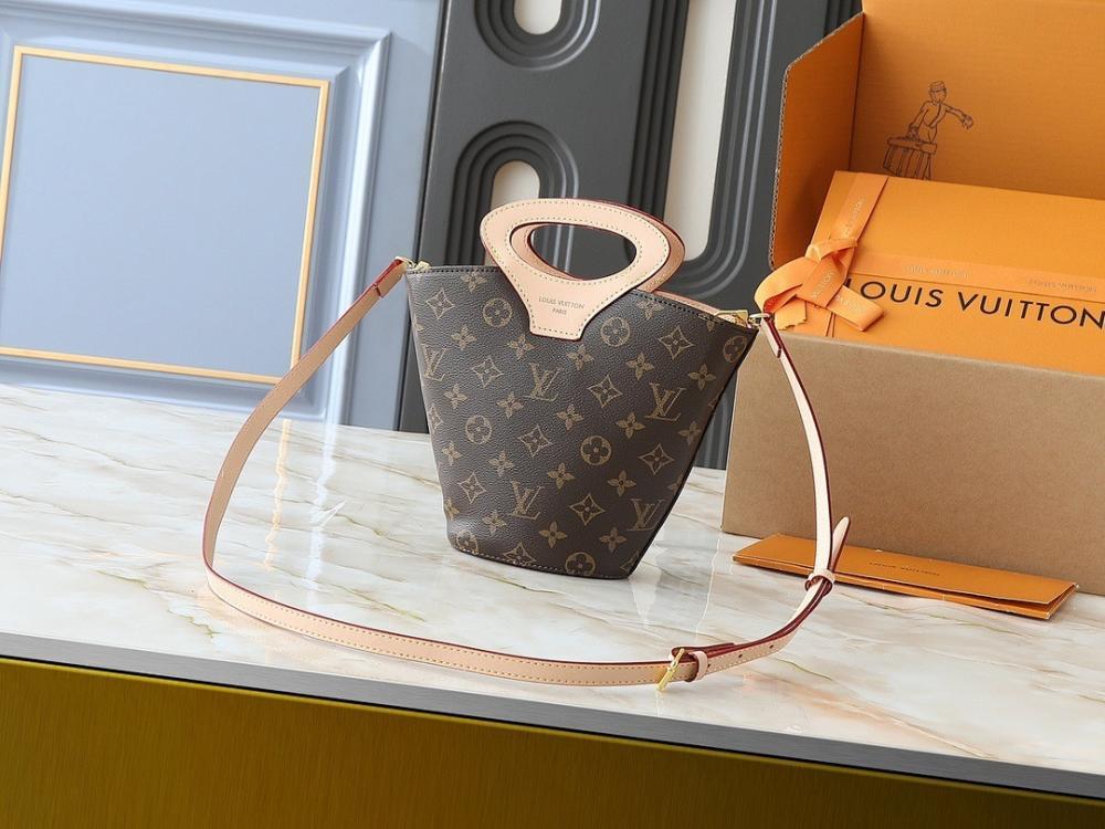 Modern Italian-Inspired Monogram Leather Travel Bag