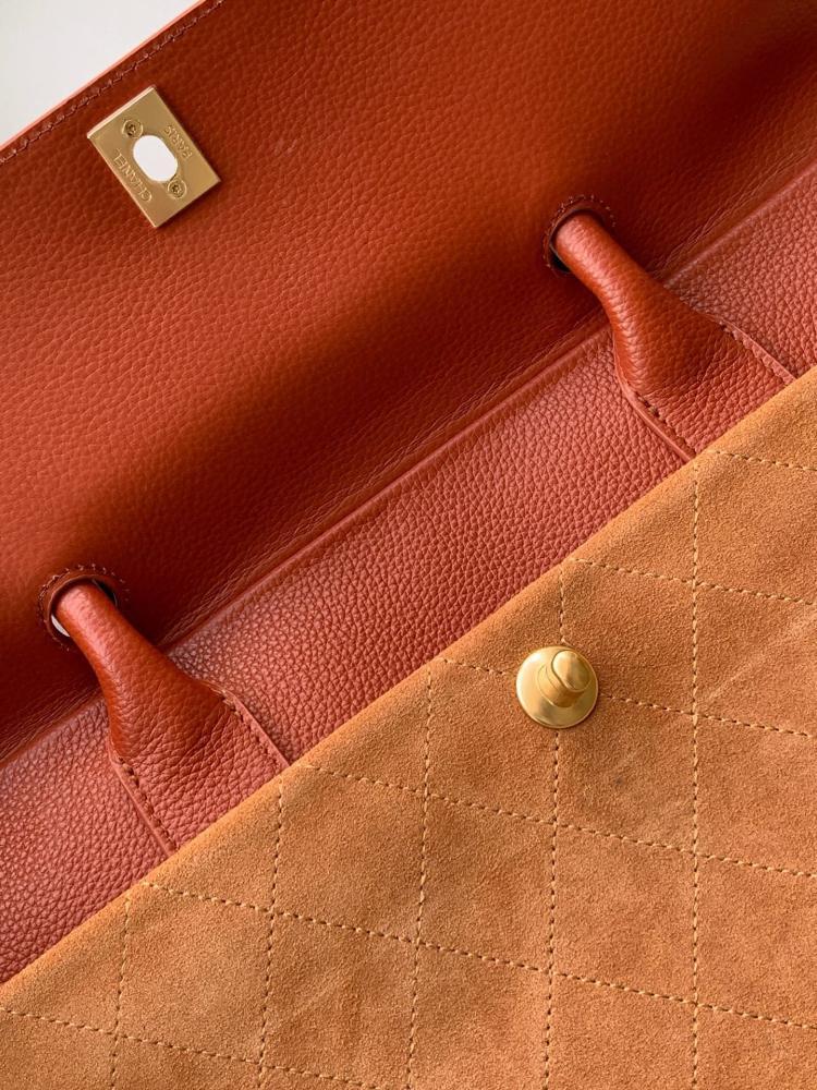 Classic Leather Top Handle Bag