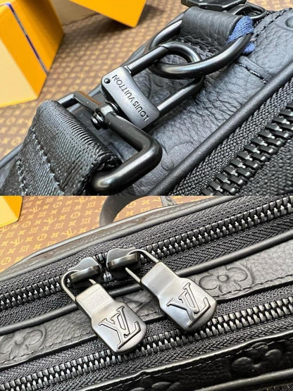 Elegant Premium Black Leather Crossbody Bag
