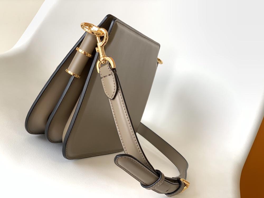 Gold Leather Shoulder Bag
