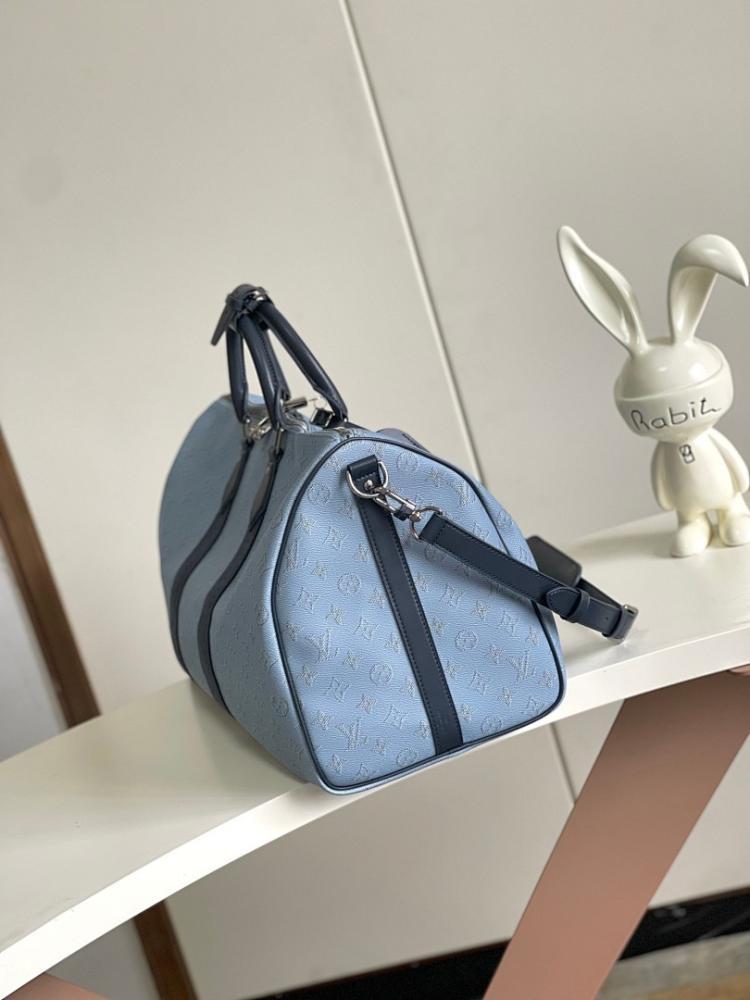 Keepall Monogram Leather Travel Bag