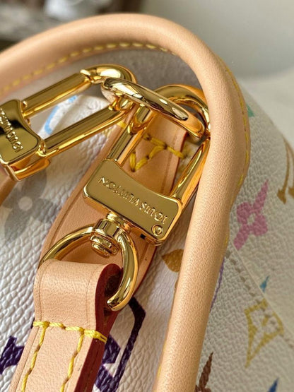Diane Monogram Leather Shoulder Bag
