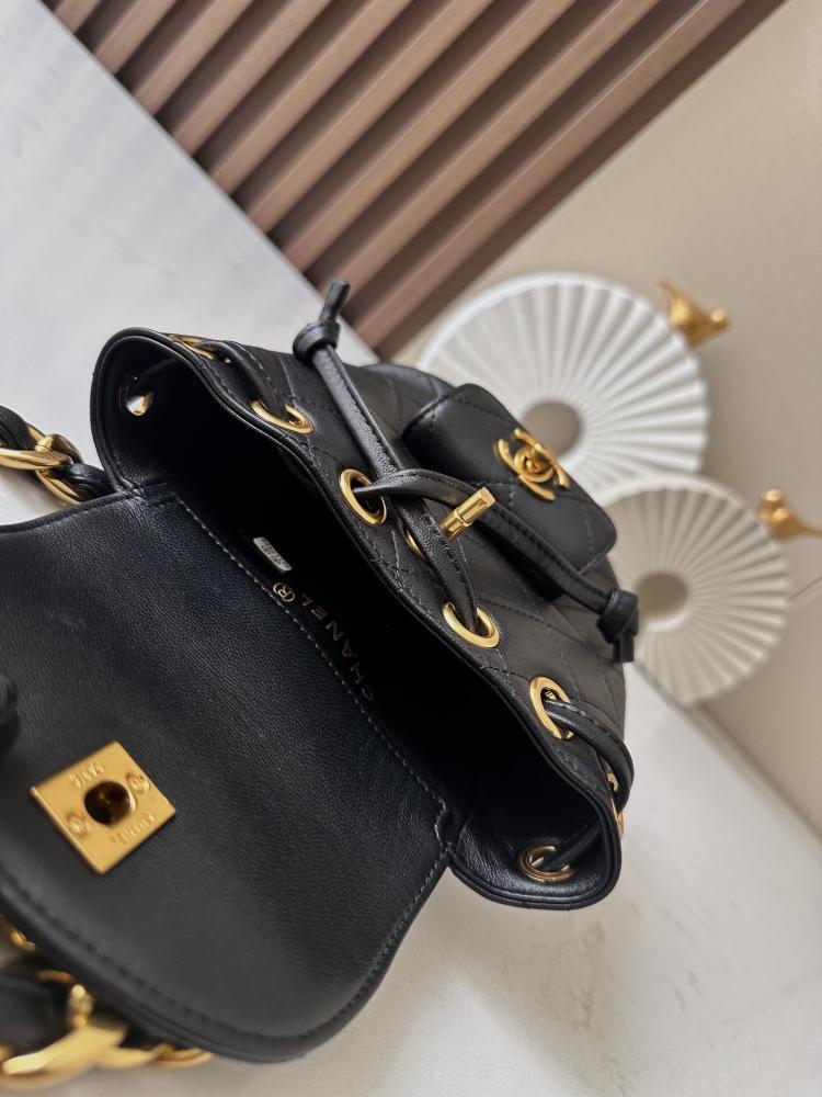 Classic Embroidered Leather Backpack