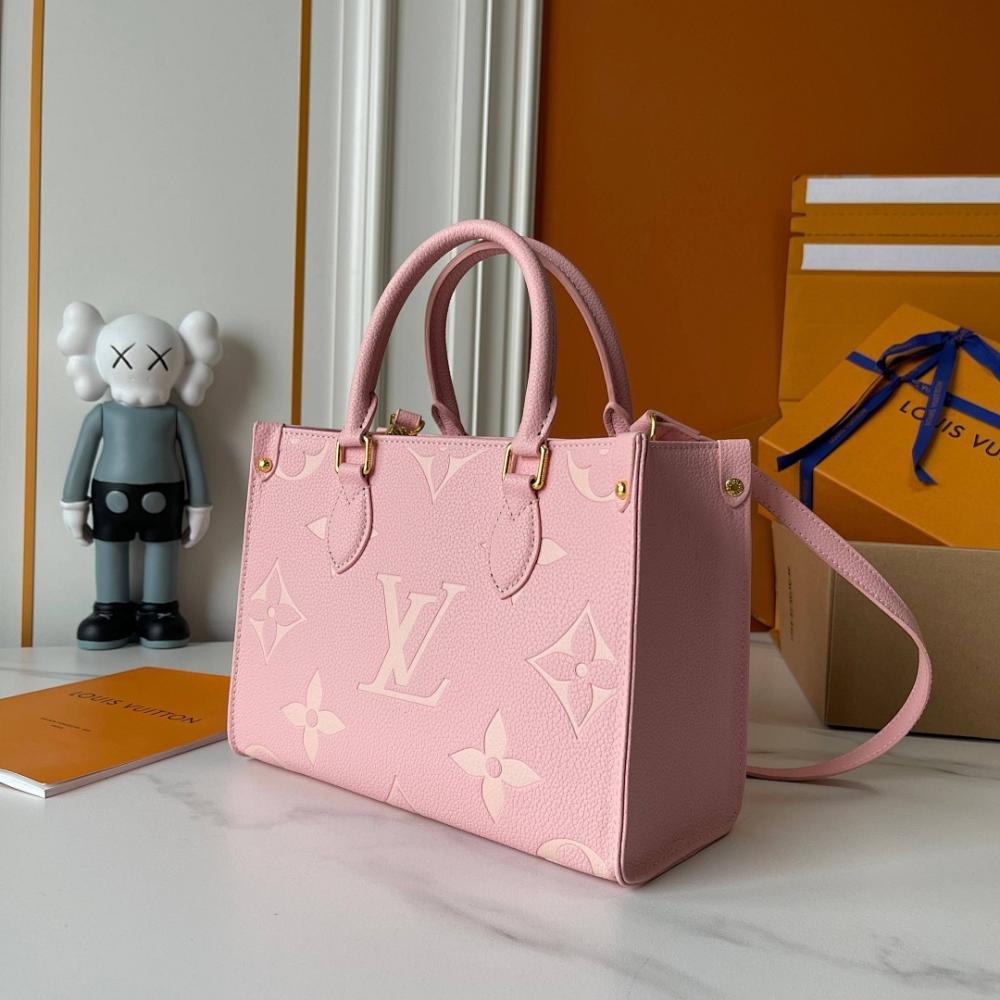 OnTheGo Monogram Calfskin Top Handle Bag