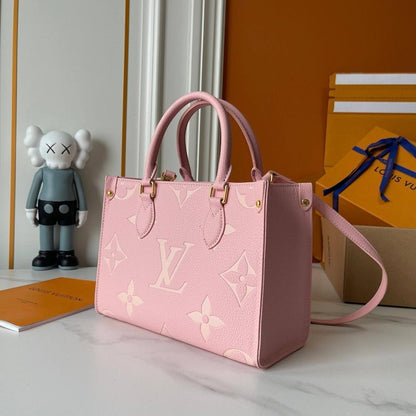 OnTheGo Monogram Calfskin Top Handle Bag