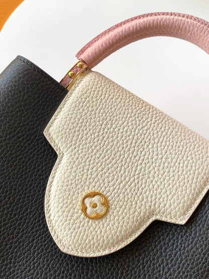 Leather Top Handle Bag