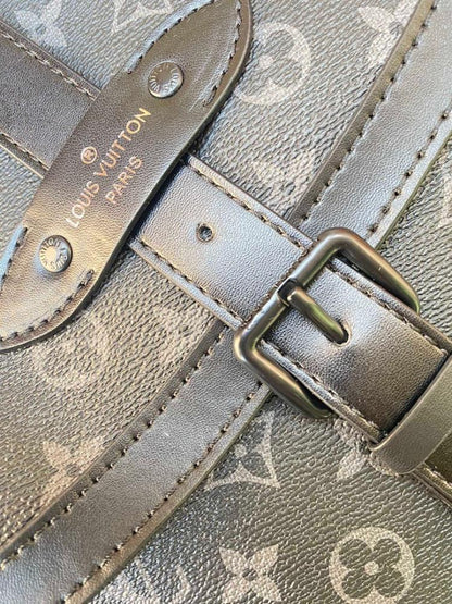 Modern Italian-Inspired Canvas Shoulder Bag