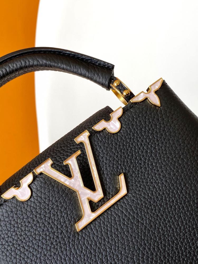Monogram Leather Shoulder Bag