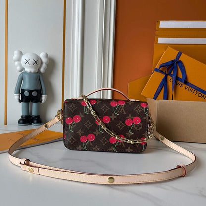Modern Italian-Inspired Monogram Shoulder Bag