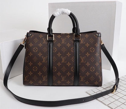 Stylish Refined Gold Monogram Leather Shoulder Bag