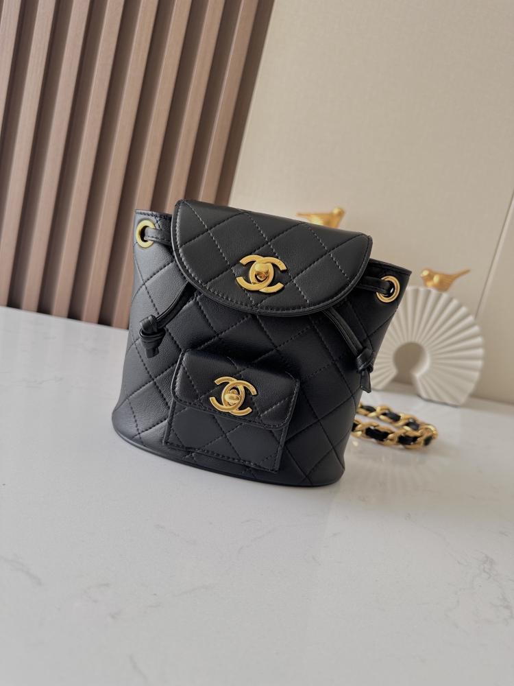 Classic Embroidered Leather Backpack