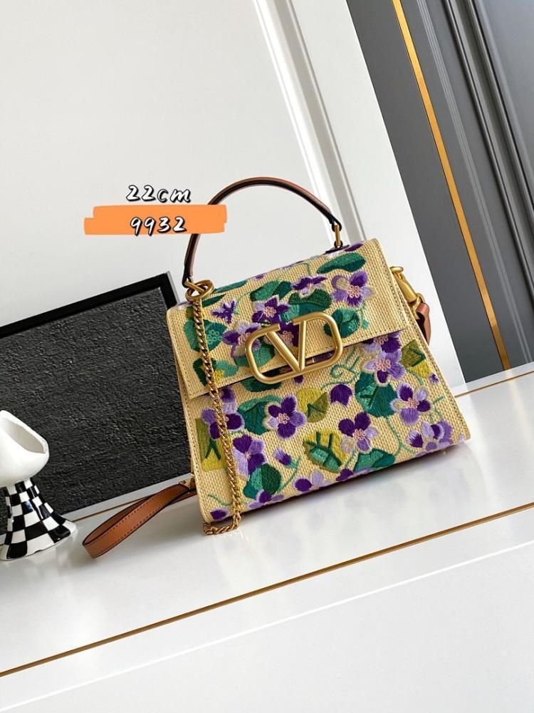 Modern Italian-Inspired Brown Embroidered Leather Bag