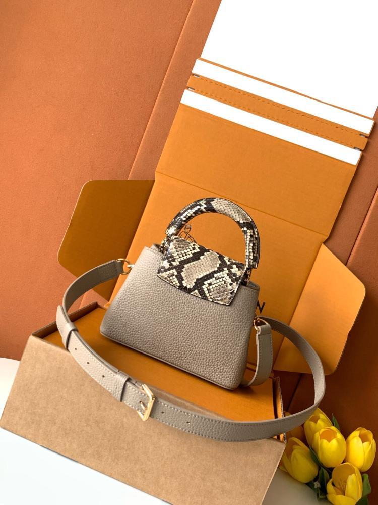 Embroidered Leather Top Handle Bag
