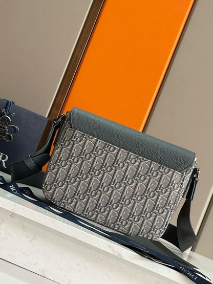 Saddle Printed Leather Crossbody Bag