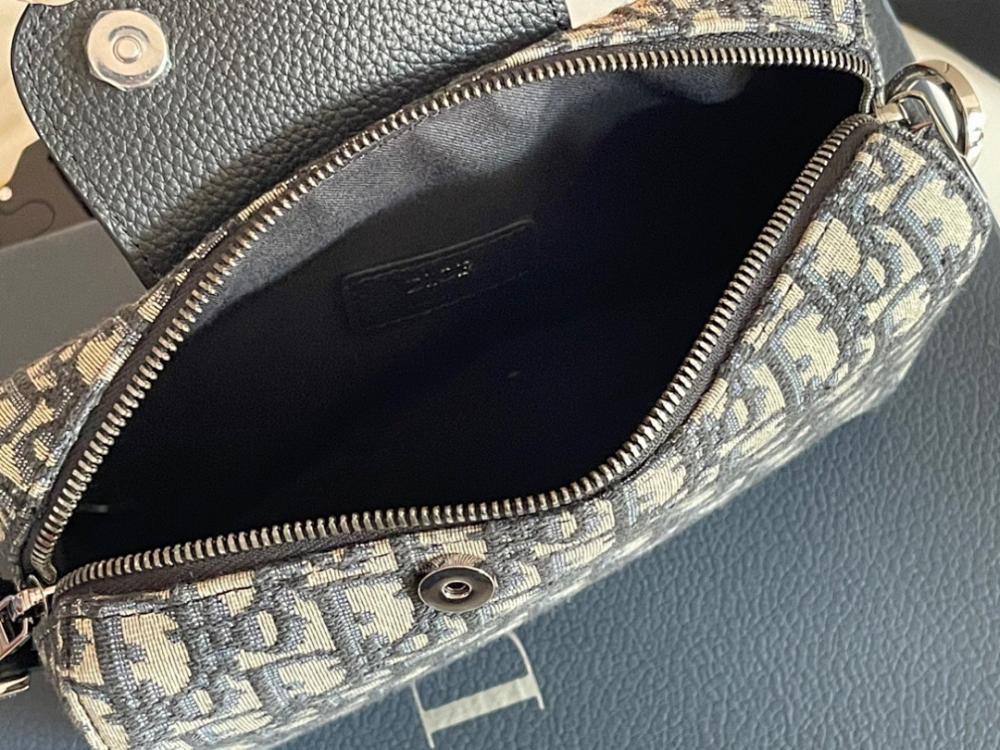 Modern Stylish Black Printed Calfskin Crossbody Bag