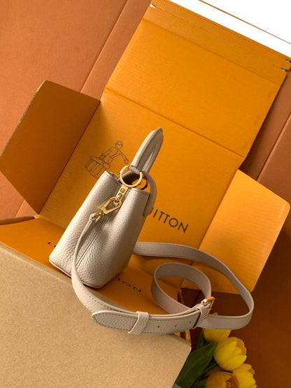 Leather Top Handle Bag