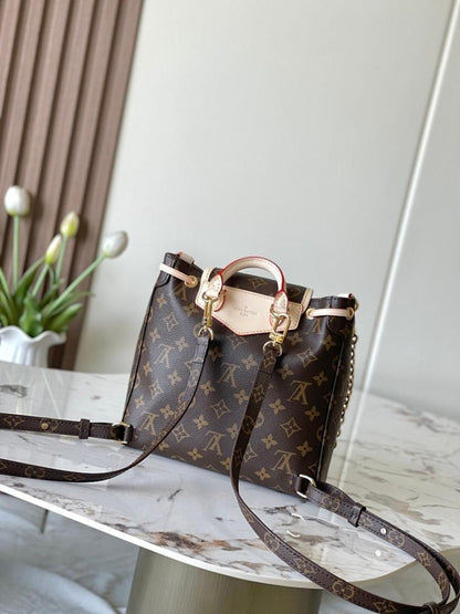 Stylish Refined Monogram Leather Crossbody Bag